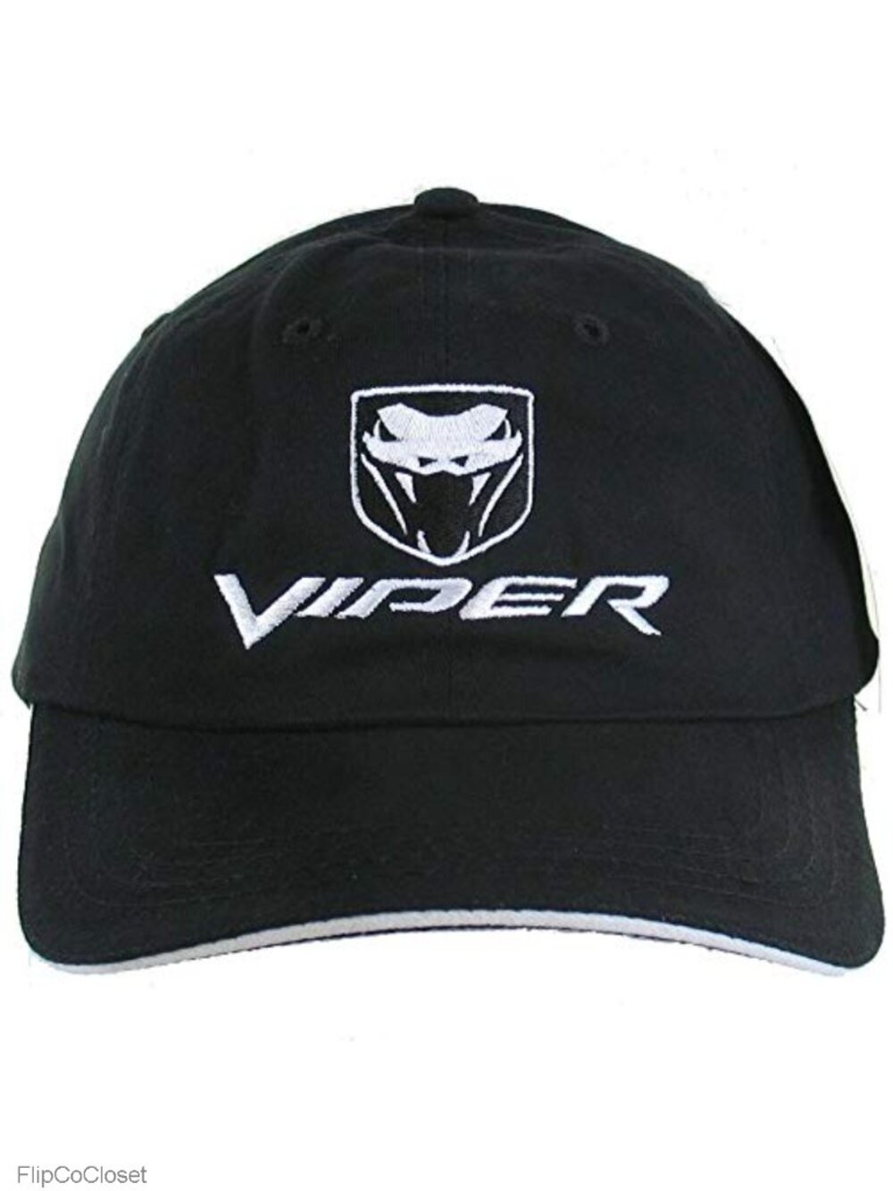 Graphic Dodge Viper Fangs Snapback Cap Cotton Black/White